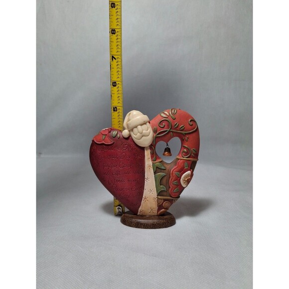 Vintage 2007 Enesco Take Heart Santa Figurine Christmas Bells Family Gift - Picture 5 of 6